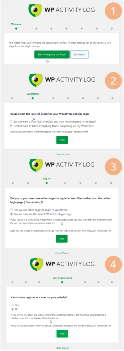 WP Activity Log Plugin Set Up Step by Step 1