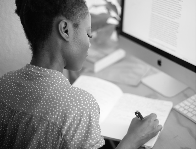 Woman Writing her Guest Post