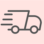Top Pages on a website example Shipping Information delivery truck icon